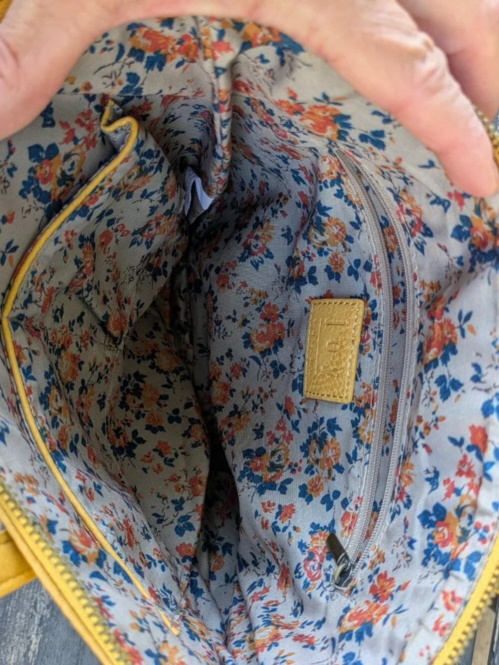Yellow/Dijon Joy Susan Women's Kim Top-Zip Medium Tote Handbag Vegan Leather.